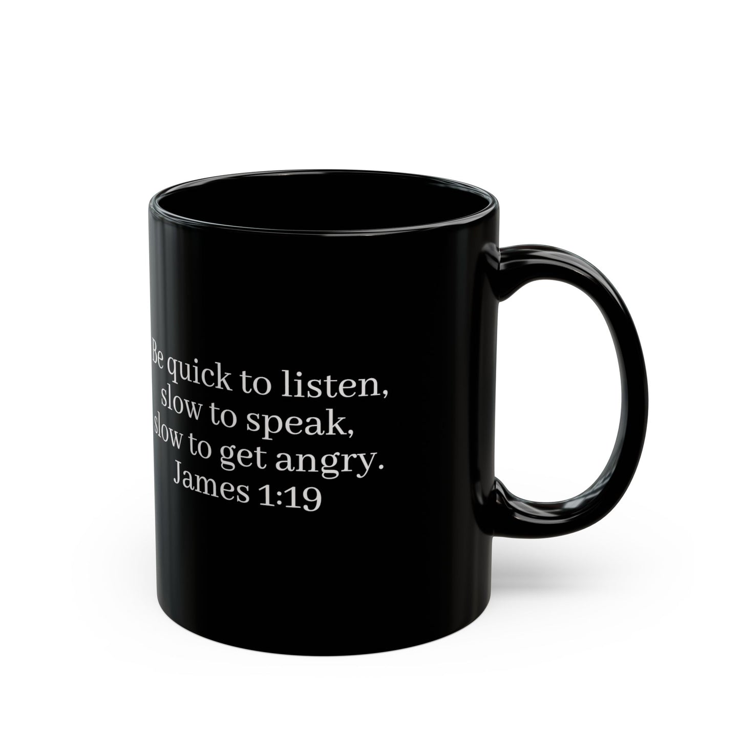 Stop. Think. Respond. Inspirational Coffee Mug – (Black, 11oz/15oz)