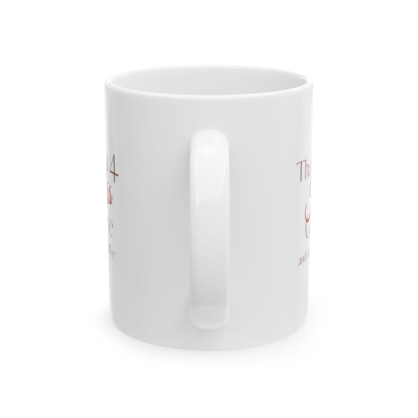Funny Cat Mom Ceramic Mug – "This Might Be Wine" Cute Animal Lover Coffee Cup (11oz & 15oz)