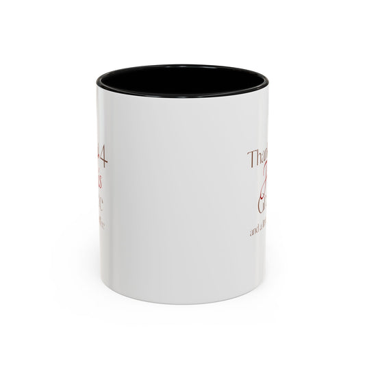 Thankful 4 His Grace Coffee Mug — Christian Faith Ceramic Accent Mug