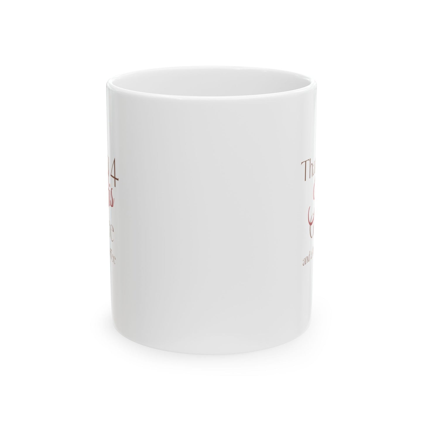 Funny Cat Mom Ceramic Mug – "This Might Be Wine" Cute Animal Lover Coffee Cup (11oz & 15oz)